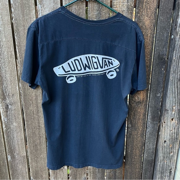 Ludwig Van X Vault By Vans Deadstock Canvas Project T-Shirt in Black Sz L - Picture 10 of 14